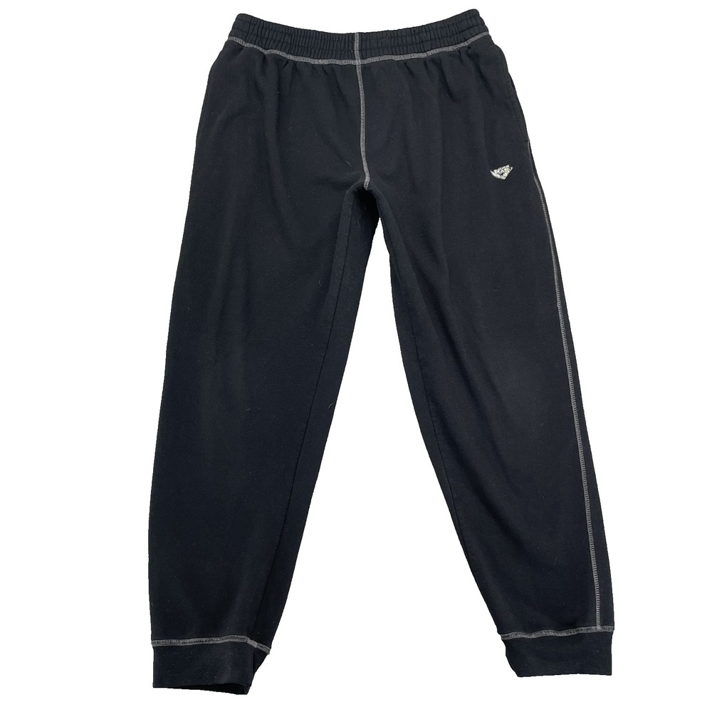 Vintage Pony Fleece Jogger Pants Mens Large Black Sportswear Academia Streetwear